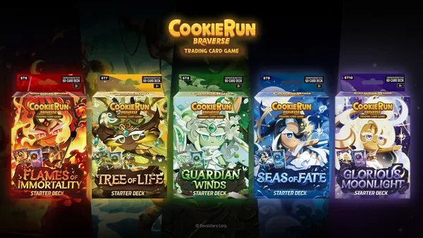 CookieRun: Braverse TCG Legendary Cookie Starter Deck Assortment (5)