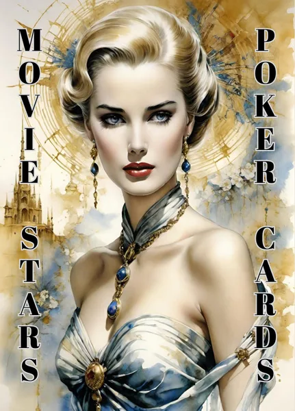 Filmstars Poker – Illustrierte Spielkarten