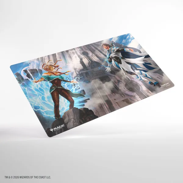 Magic: The Gathering | Reality Fracture Shiny Playmat - Tam Beleren, Conflicted/Jace, Building Reality