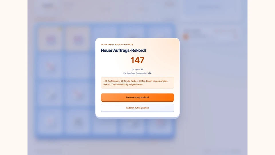 Dice Travel – Підрахунок очок